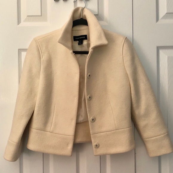 Club Monaco Jackets & Blazers - Club Monaco White Cropped Jacket